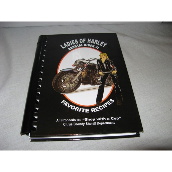 Ladies Of Harley Davidson Motorcycle Crystal River FL Favorite Recipes Cookbook - Picture 1 of 3